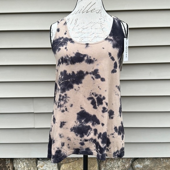 FOR THE REPUBLIC DENIM Tie Dye Cotton Tank Top - Picture 1 of 12